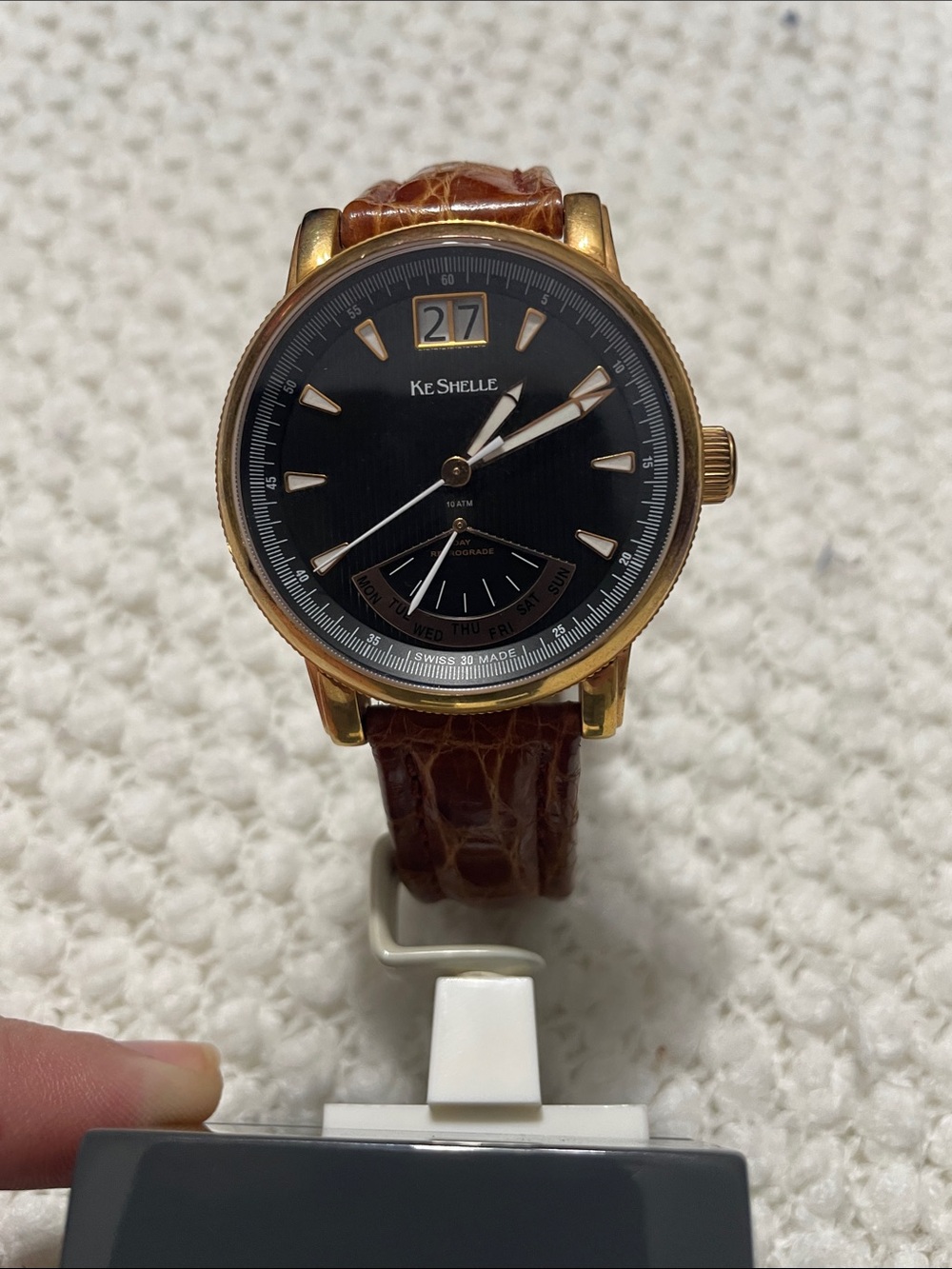 Lot of 2 Novelty Jewelry Store Banded Watches - Not Currently Running - Picture 4 of 5